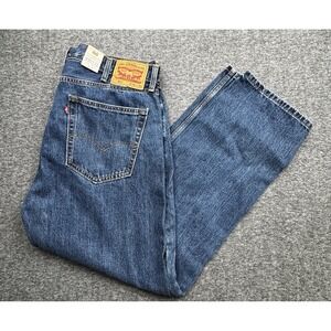 Levis 505 Jeans Mens 38x30 Blue Regular‎ Fit Straight Leg Denim 100% Cotton NWT
